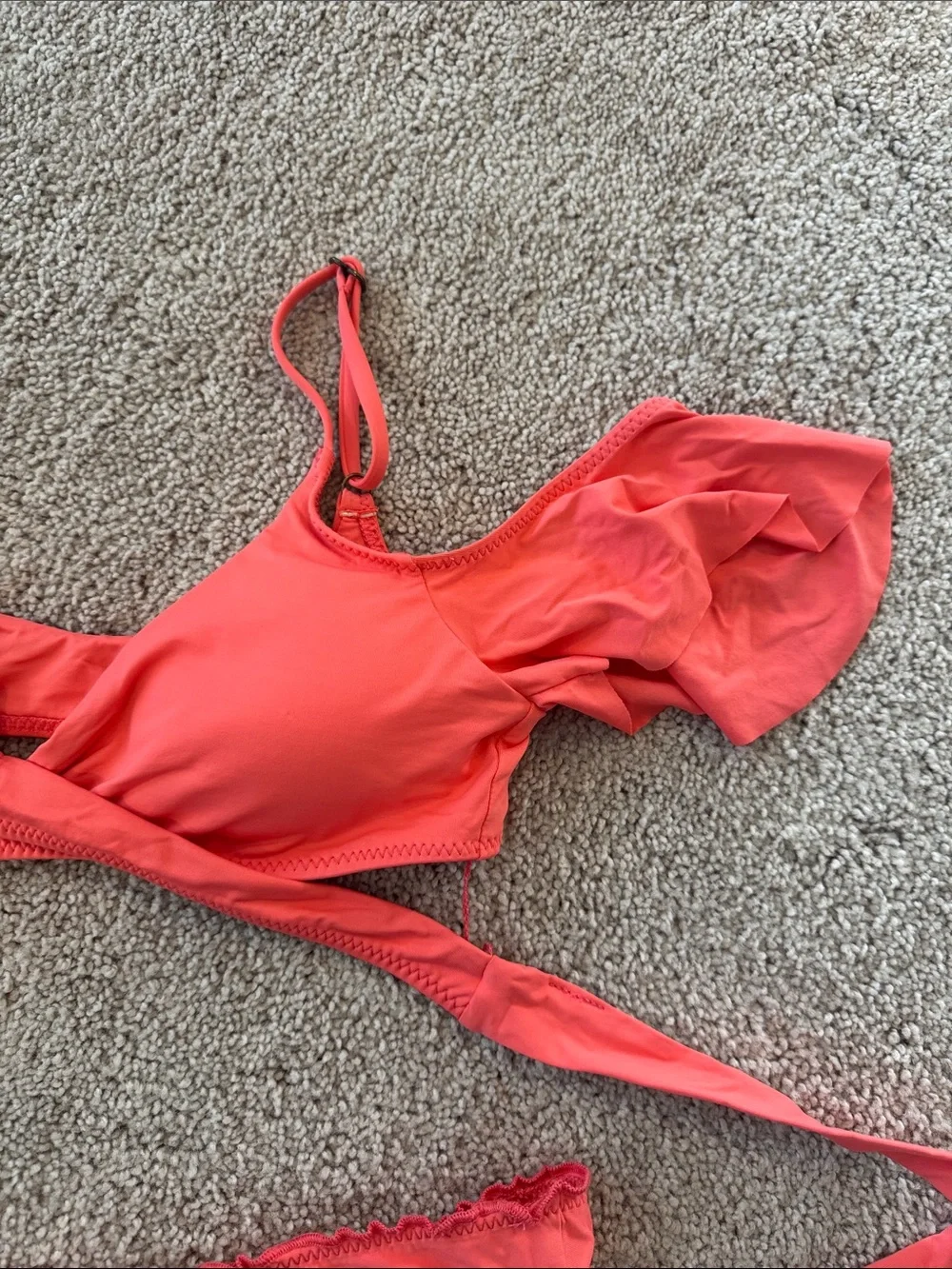 Becca | Coral Pink Two-Piece Swim Set